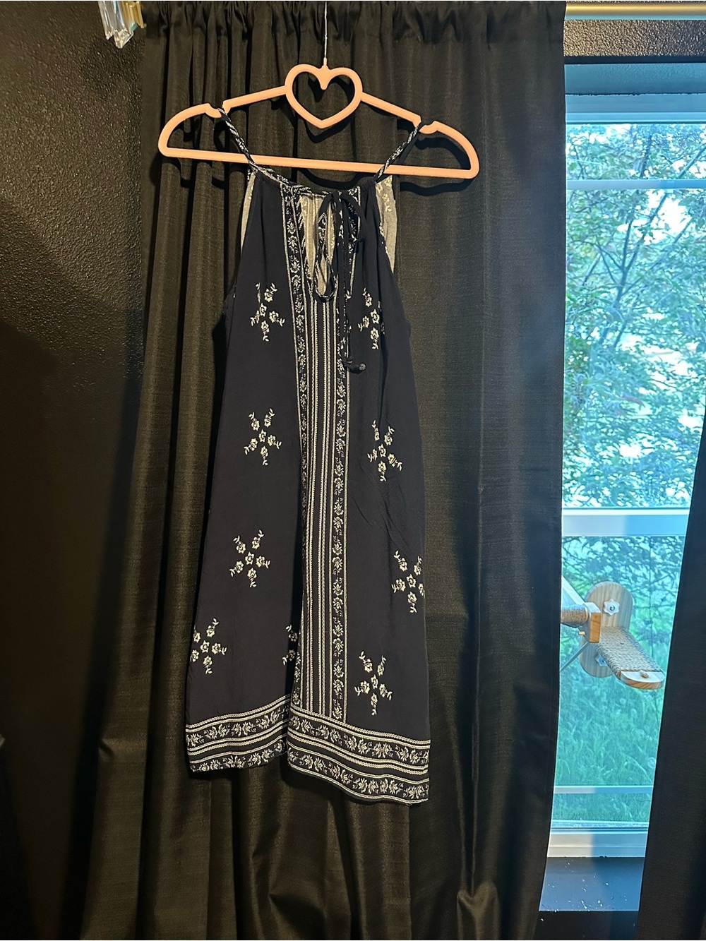 Maurices Navy Blue Floral Mini Dress